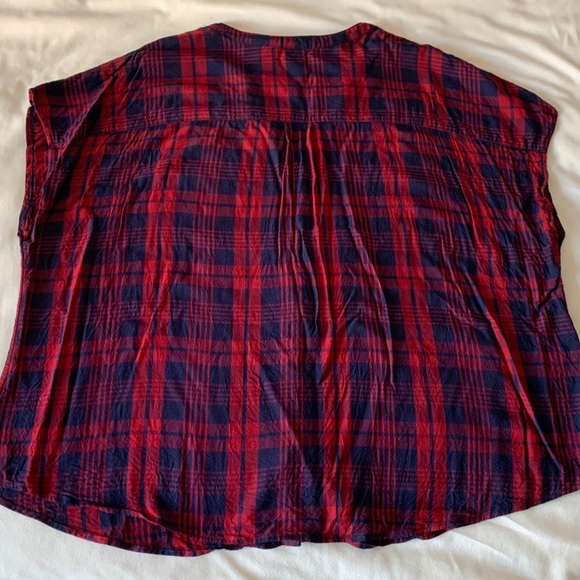 EUC plaid dolman blouse - Picture 3 of 5